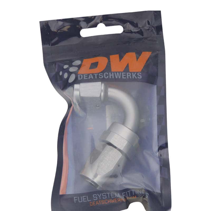 DeatschWerks — DeatschWerks 8AN Female Swivel 120-Degree Hose End CPE - Anodized Titanium
Lines & Fittings - view 1