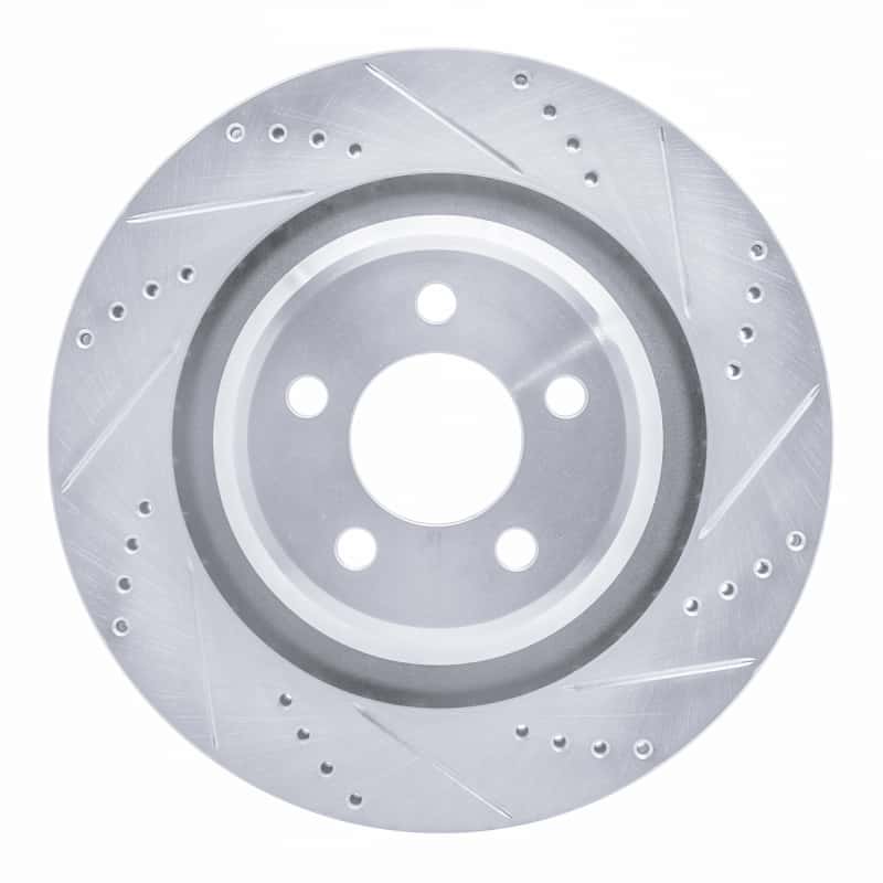 R1 Concepts — R1 05-23 Chrysler 300 Rear Right Drilled & Slotted Silver Brake Rotor
R1 Brake Rotor Drill - view 1