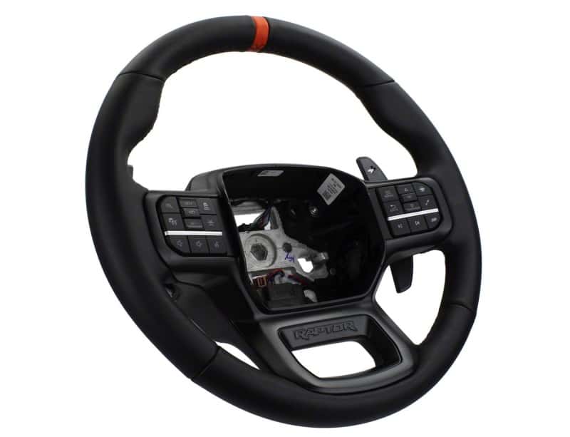 Ford Racing — Ford Racing 2021+ F-150 Raptor Steering Wheel Kit - Black - view 4