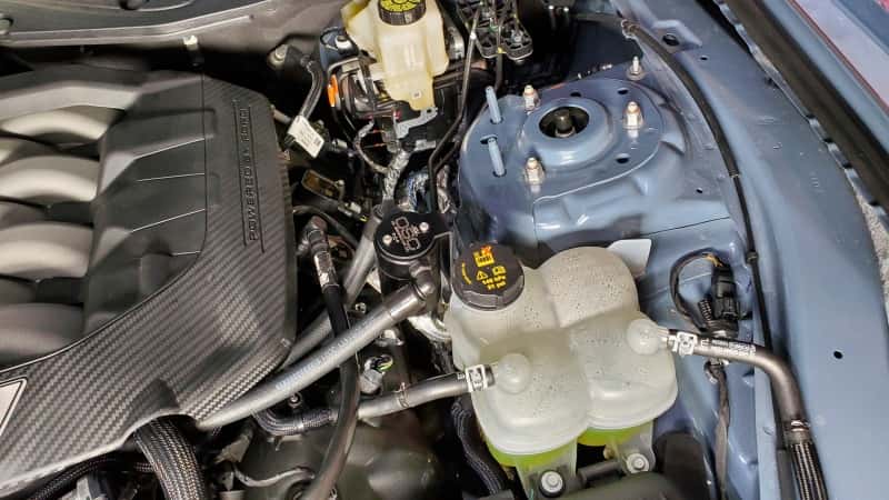 J&L — J&L 2024-2025 Ford Mustang 5.0L Oil Separator 3.0 PCV Side - Black Anodized
Oil Separator - view 2