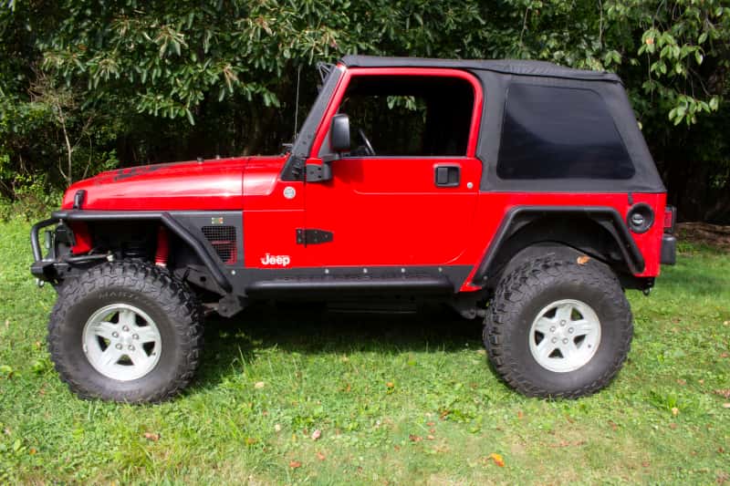 Fishbone Offroad — Fishbone Offroad 97-06 Jeep Wrangler TJ Steel Rock Slider - Black Textured Powdercoat - view 14