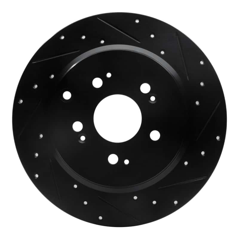 R1 Concepts — R1 07-17 Acura MDX Rear Right Drilled & Slotted Black Brake Rotor
R1 Brake Rotor Drill - view 1