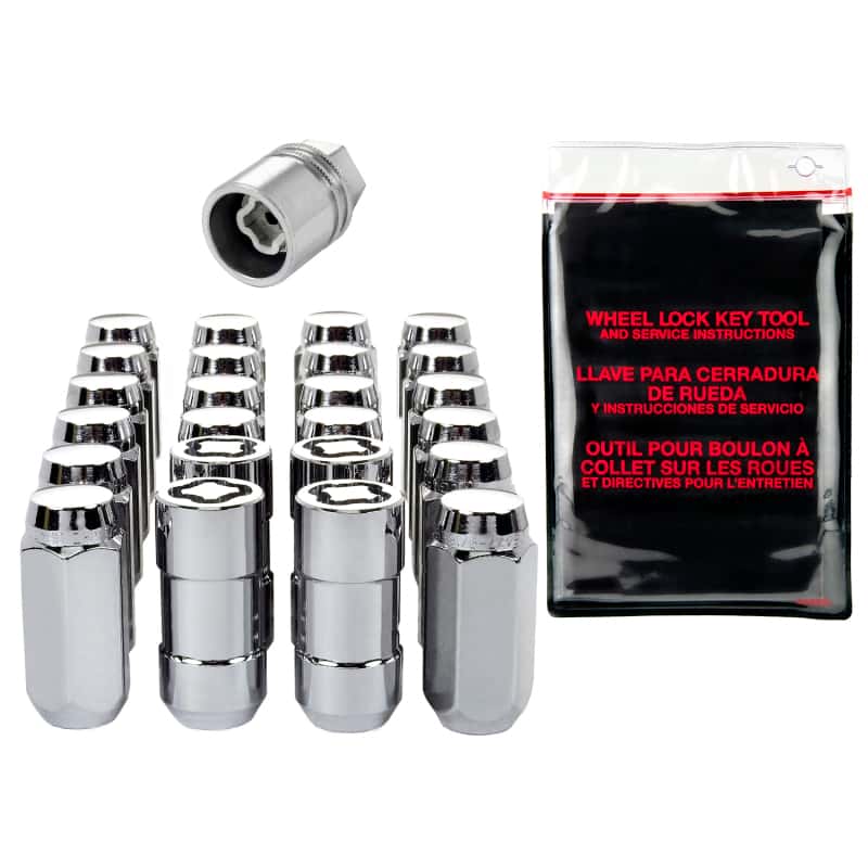 McGard — McGard 6 Lug Hex Install Kit w/Locks (Cone Seat Nut) M14X1.5 / 22mm Hex / 1.945in. Length - Chrome - view 1