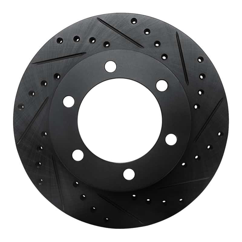 R1 Concepts — R1 95-04 Toyota 4Runner Front Right Drilled & Slotted Black Brake Rotor
R1 Brake Rotor Drill - view 1