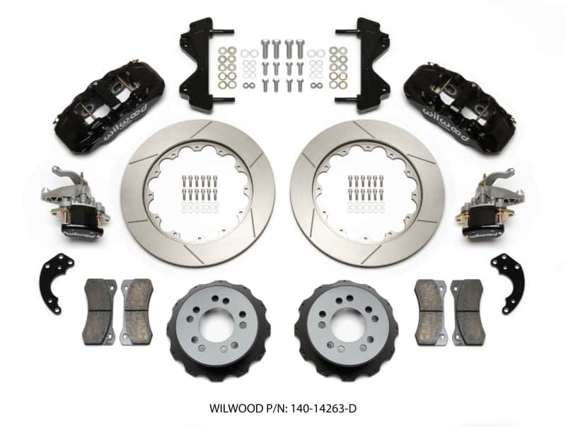 Wilwood — Wilwood AERO4 / MC4 Rear Kit 14.00 Currie Pro-Tour Unit Bearing Floater
BRAKE KIT - view 1