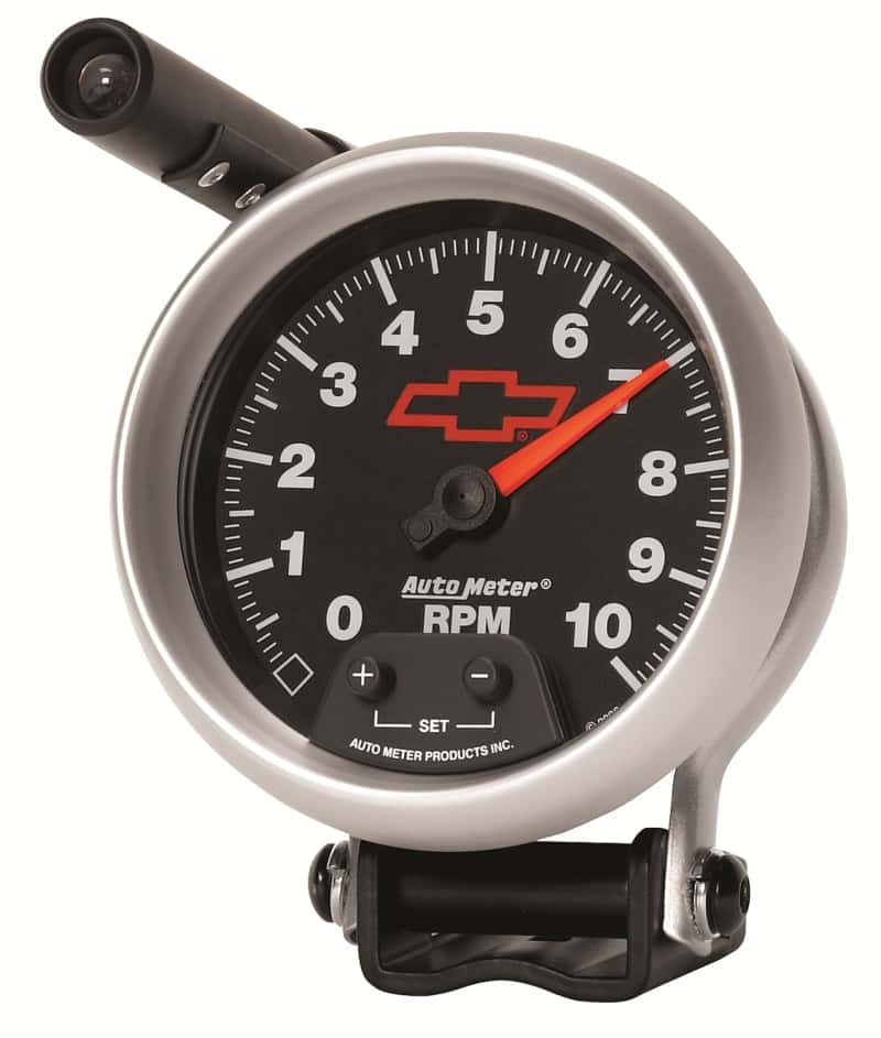 AutoMeter — Autometer GM Red Bowtie Black 3-3/4in 0-10000 RPM Pedestal Mount Tachometer Quick-Lite
3-3/8" TACH, 10,000 - view 13