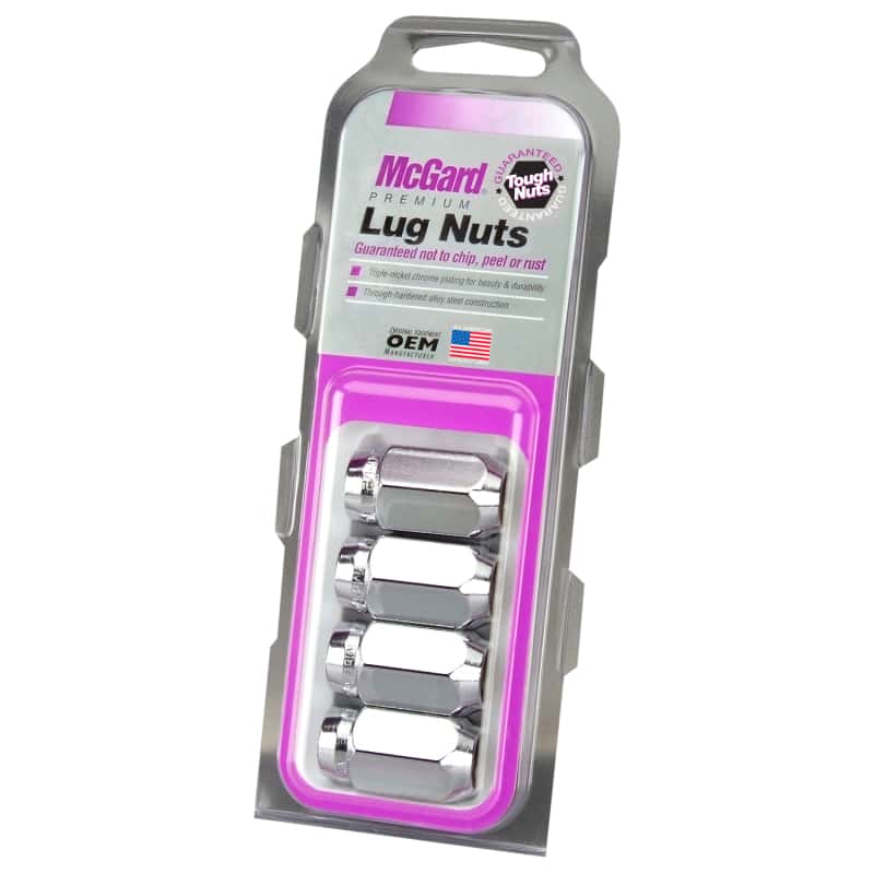 McGard — McGard Hex Lug Nut (Cone Seat) M12X1.5 / 13/16 Hex / 1.5in. Length (4-Pack) - Chrome - view 6