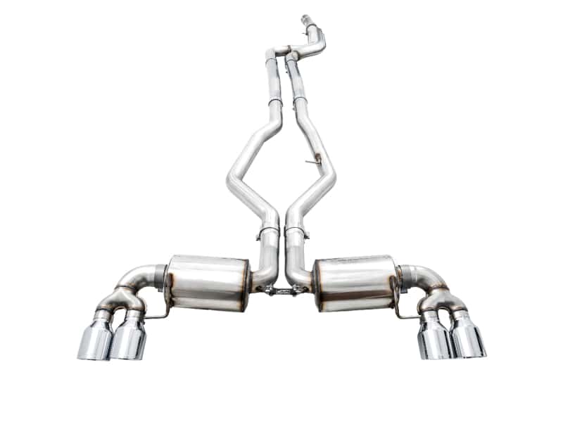 AWE Tuning — AWE Tuning 2019+ BMW M340i (G20) Non-Resonated Touring Edition Exhaust - Quad Chrome Silver Tips
Touring Exhaust - view 1
