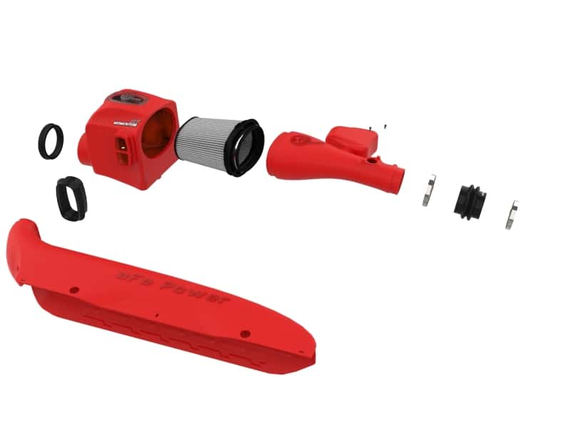 aFe — aFe 16-23 Toyota Tacoma V6 3.5L Momentum GT Red Edition Cold Air Intake System w/ Pro DRY S Filter
Momentum GT Intake - view 2