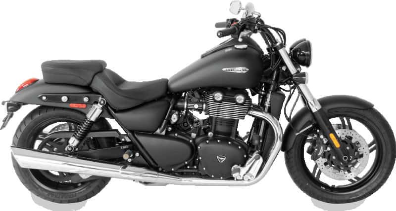 Mustang Motorcycle — Mustang 10-18 Triumph Thunderbird, Thunderbird Storm Std. Touring 2PC Seat - Black - view 2