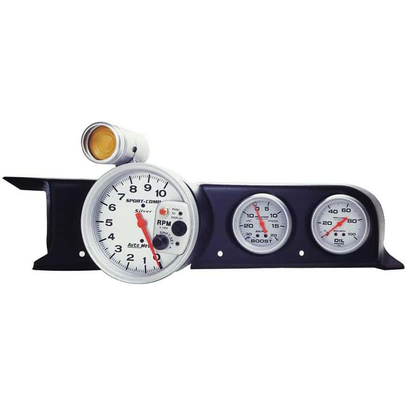 AutoMeter — Autometer 87-93 Ford Mustang (Fox Body) Dash Top Triple 5in Pedestal Tach 2-5/8in X2
2-5/8" TACH DASH POD - view 1