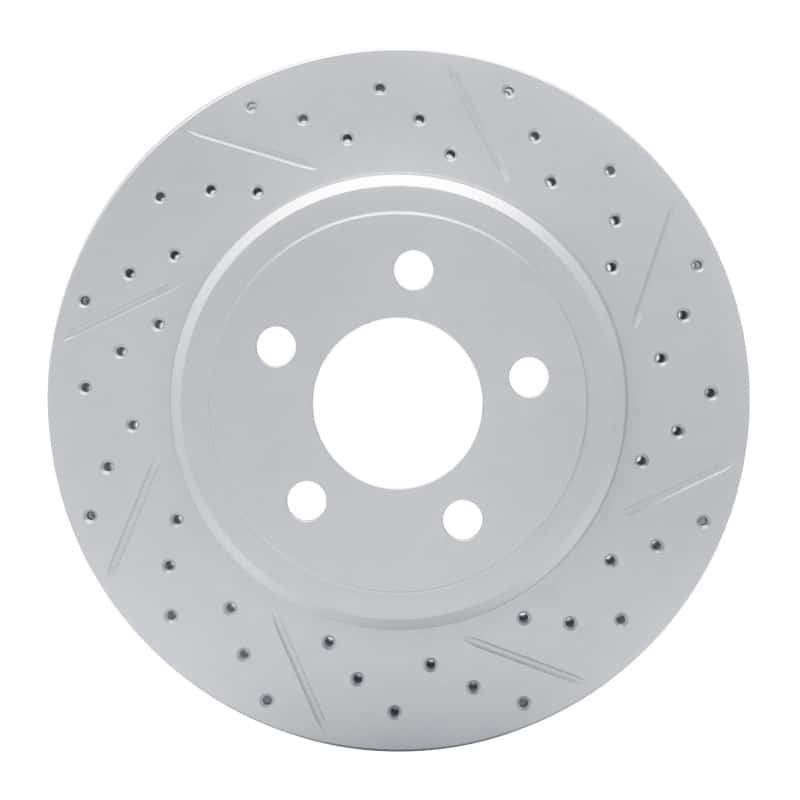 R1 Concepts — R1 05-23 Chrysler 300 Rear Right Drilled & Slotted Geo-Carbon Rotor - view 1