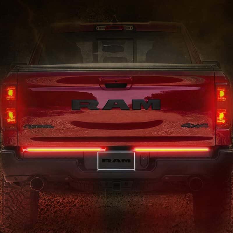 Putco — Putco 2019+ RAM 1500/Jeep Wrangler JK/JL 18in Split Blade LED Tailgate Light Bar (Pair)
LED Light Bar - view 2