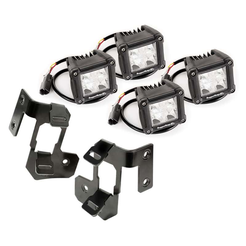 Rugged Ridge — Rugged Ridge 07-18 Jeep Wrangler JK Black Dual Cube A-Pillar Light Mount Kit
OrdRacingLampMnt
OFFROAD_LIGHTING - view 2