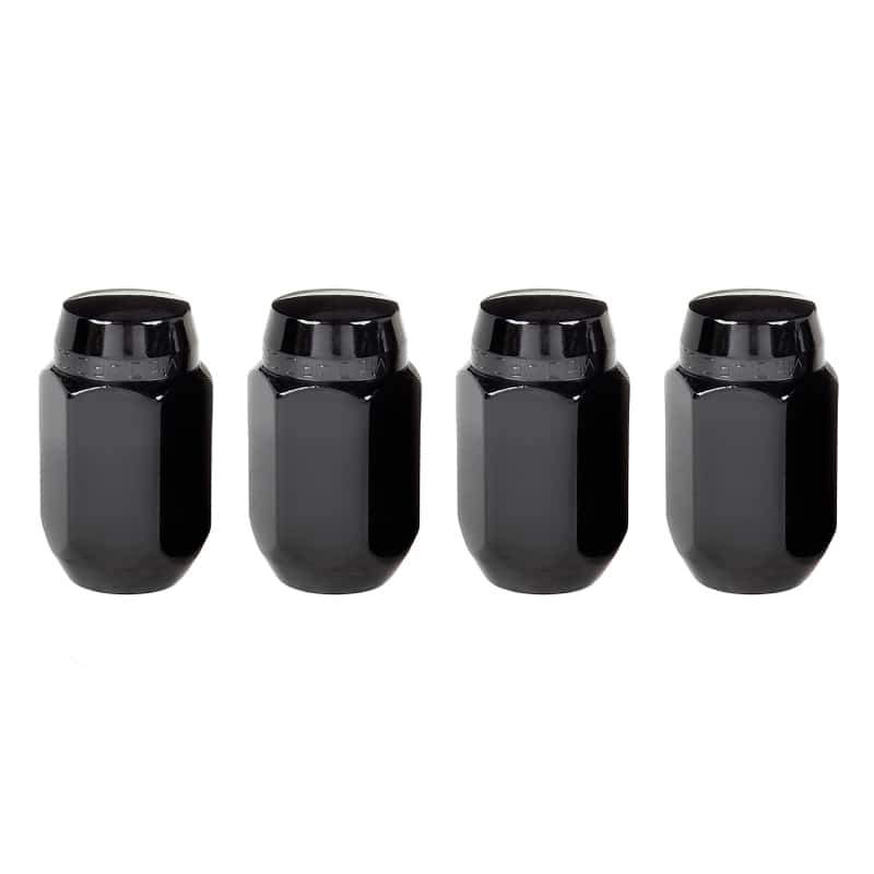 McGard — McGard Hex Lug Nut (Cone Seat) M14X1.5 / 22mm Hex / 1.635in. Length (4-Pack) - Black - view 1