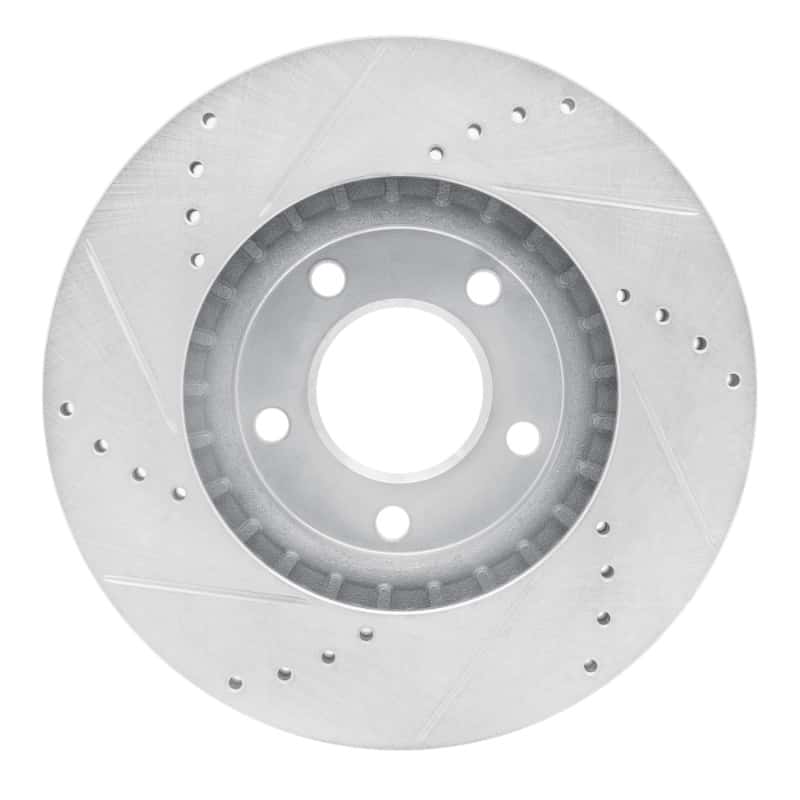 R1 Concepts — R1 07-08 Ford Edge Front Right Drilled & Slotted Silver Brake Rotor
R1 Brake Rotor Drill - view 5