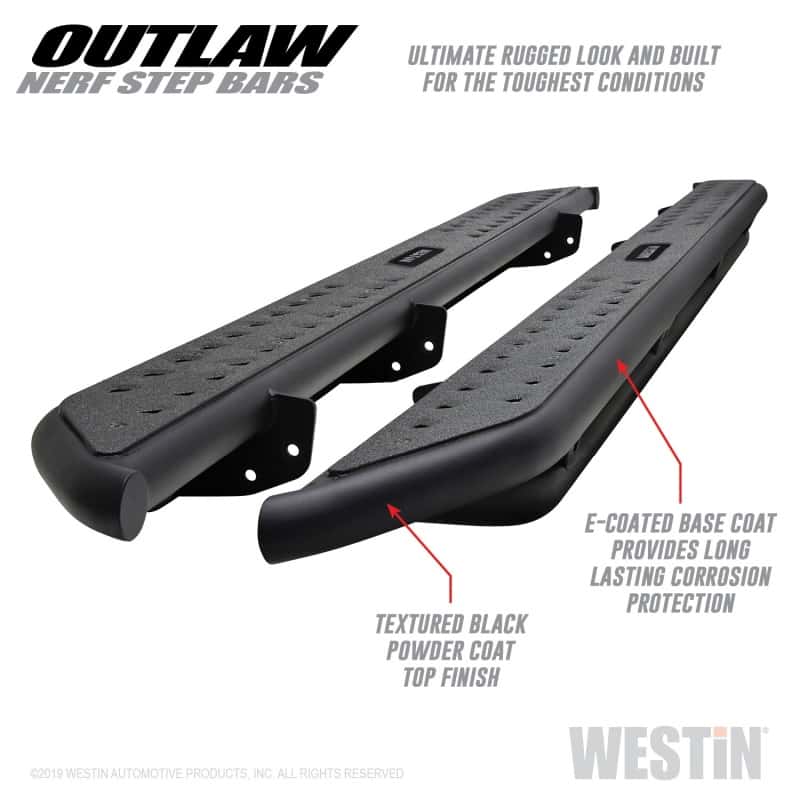 Westin — Westin 09-18 Dodge RAM 1500 Crew Cab Outlaw Nerf Step Bars
Nerf/Step Bar - view 1