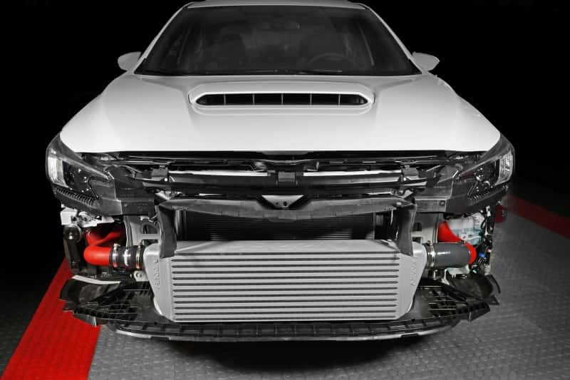 Perrin Performance — PERRIN 22-25 Subaru WRX Front Mount Intercooler Kit (Red Tubes & Silver Core) - view 11