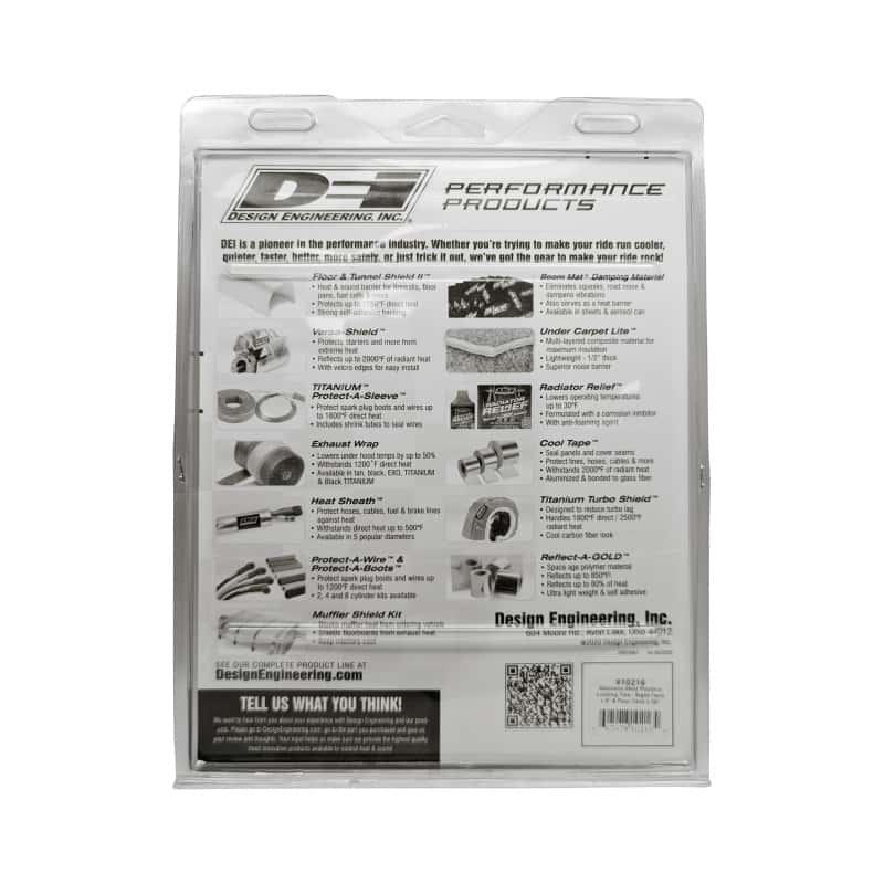 DEI — DEI Stainless Steel Positive Locking Tie Eight 1/4in (7mm) x 9in and Four 7mm x 20in
Heat Shield Tie - view 5