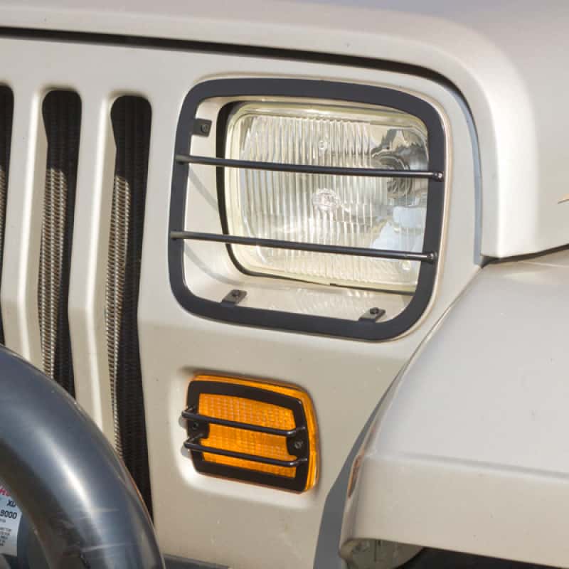 Rugged Ridge — Rugged Ridge 87-95 Jeep Wrangler YJ Headlight & Turn Signal Euro Guard Set
Head Light Guard
OFFROAD_EXTERIOR - view 2