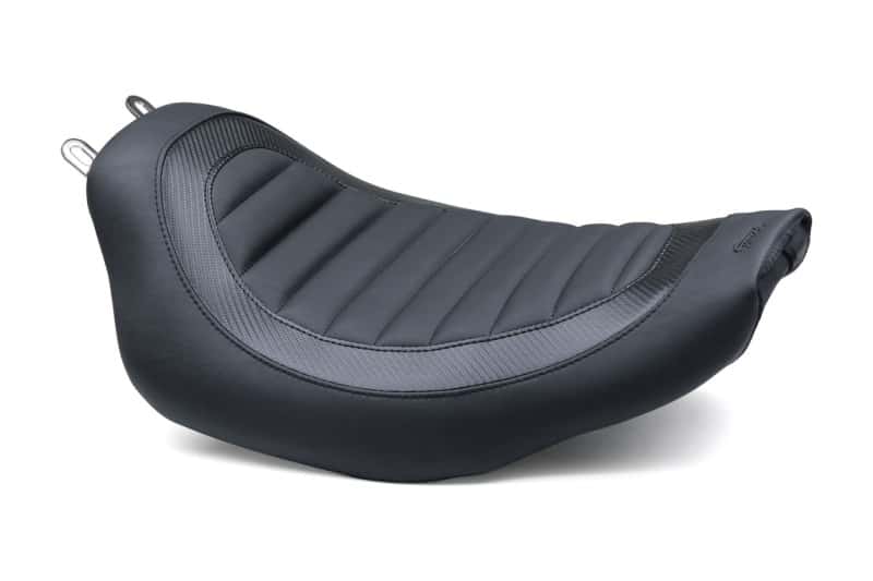 Mustang Motorcycle — Mustang 82-00 Harley FXR Jody Perewitz Design Solo Seat (Frame Mounted) - Black - view 1