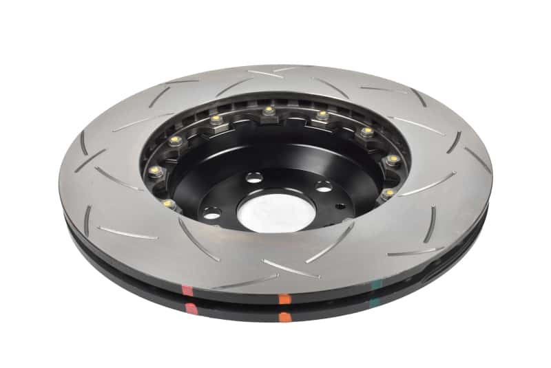 DBA — DBA 17-23 Tesla Model 3 (w/355mm Front Rotor) Front 5000 Series 2-Piece Slotted Rotor w/Black Hat
Brake Rotor - view 2