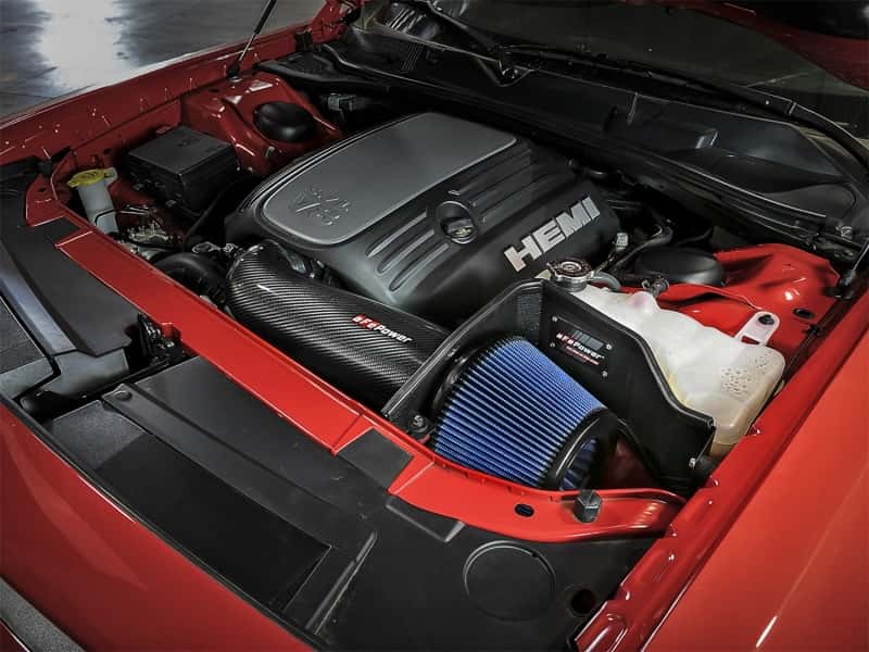 aFe — aFe MagnumFORCE Intakes Stage-2 P5R Carbon Fiber AIS 11-17 Dodge Challenger/Charger V8-5.7L Hemi
Track Series Intake - view 6