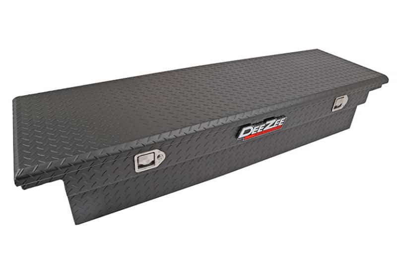 Dee Zee — Dee Zee Universal Tool Box - Red Crossover - Single Lid Black BT (Low/Txt Blk)
ToolBxTrkBedRTR - view 2
