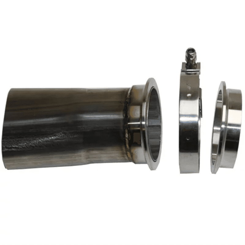 Granatelli Motor Sports — Granatelli 3in Round to 3in Oval Exhaust Pipe Adapter w/V-Band Connection
Exhaust Pipe Adapter - view 2