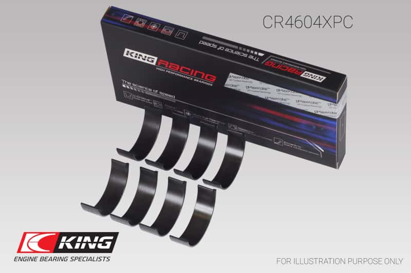 King Engine Bearings — King Engine Bearings Ford 2.3L Duratec Mazda L3-VDT MZR Turbo (Size 0.26) Connecting Rod Bearing Set - view 2
