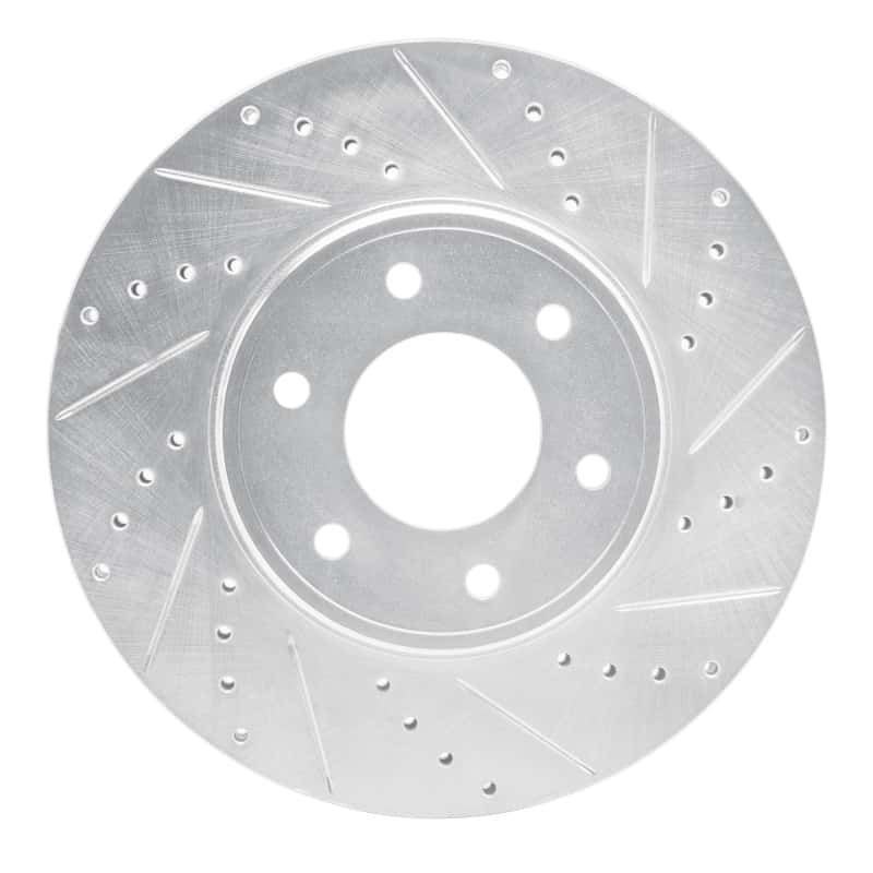 R1 Concepts — R1 06-09 Chevrolet Trailblazer Front Right Drilled & Slotted Silver Brake Rotor
R1 Brake Rotor Drill - view 1
