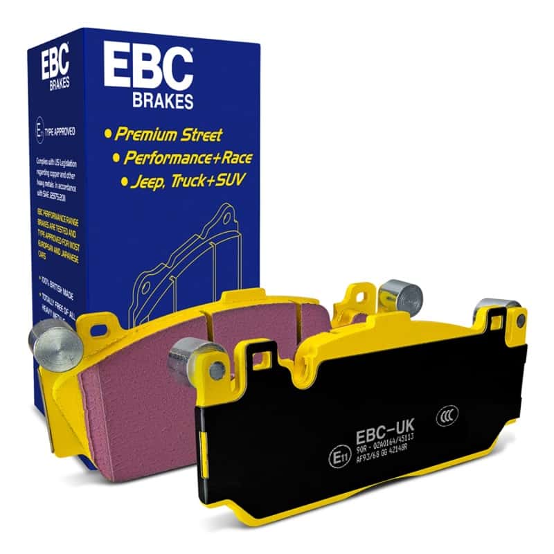 EBC — EBC 12+ BMW M5 4.4 Twin Turbo (F10) Yellowstuff Front Brake Pads
Disc Brake Pad - view 1