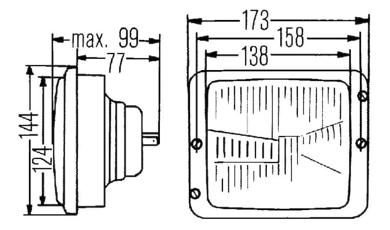 Hella — Hella Headlamp ES FAPO 1AA - view 8