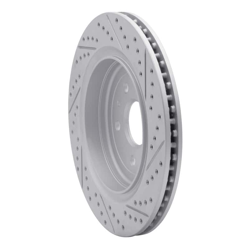 R1 Concepts — R1 06-09 Chevrolet Trailblazer Front Right Drilled & Slotted Geo-Carbon Rotor - view 4