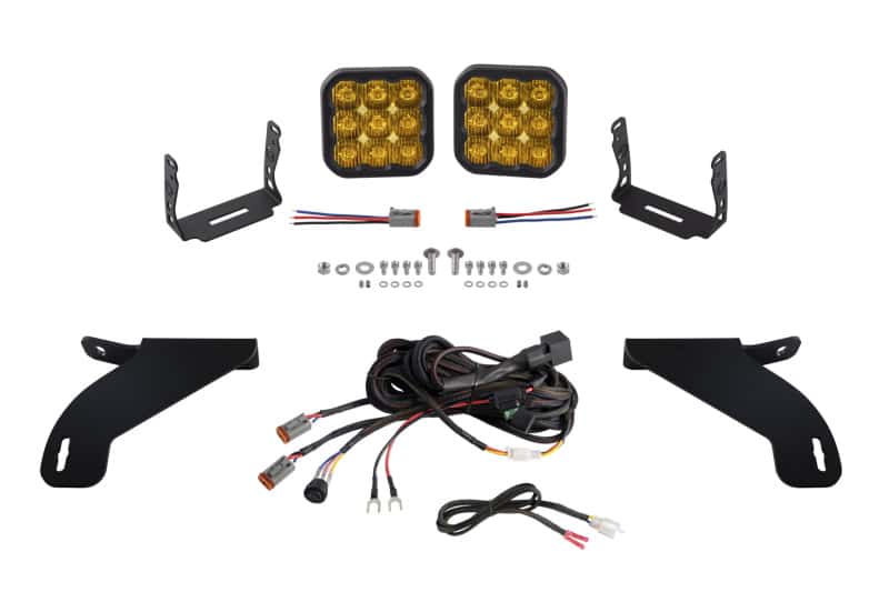 Diode Dynamics — Diode Dynamics 21-22 Ford F-150 SS5 Bumper LED Pod Light Kit - Yellow Pro Driving - view 1