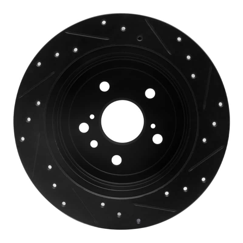 R1 Concepts — R1 09-15 Toyota Venza Rear Left Drilled & Slotted Black Brake Rotor
R1 Brake Rotor Drill - view 5
