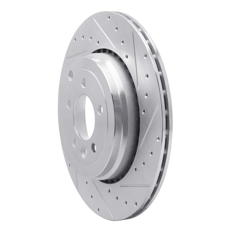 R1 Concepts — R1 10-13 Land Rover Range Rover Sport Rear Right Drilled & Slotted Silver Brake Rotor
R1 Brake Rotor Drill - view 2