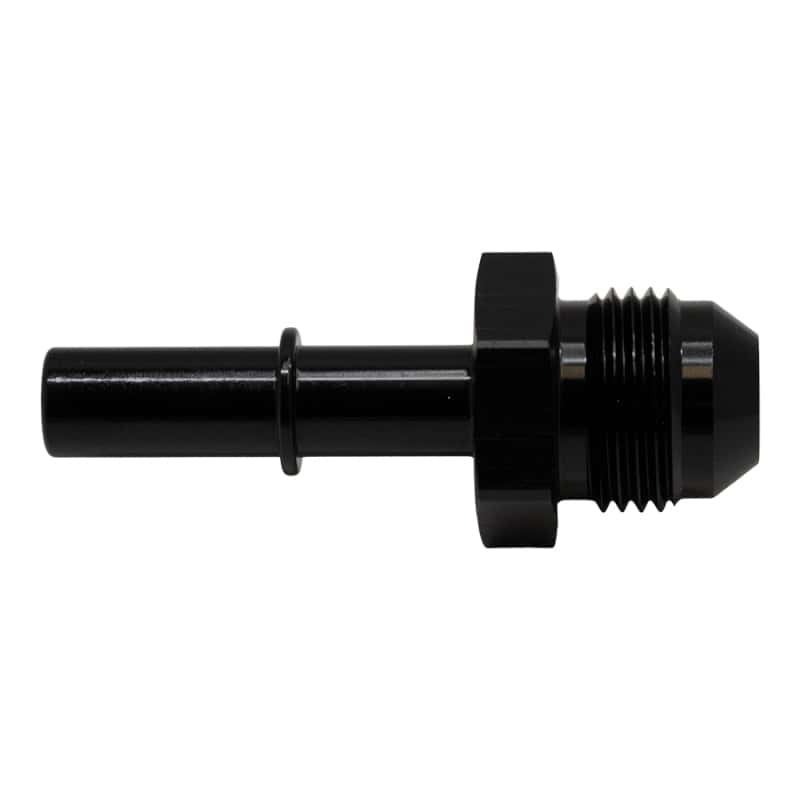 DeatschWerks — DeatschWerks 8AN Male Flare to 3/8in Male EFI Quick Connect Adapter - Anodized Matte Black
Lines & Fittings - view 1