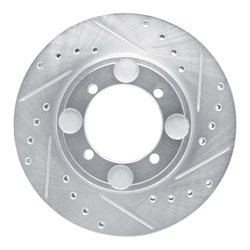 R1 Concepts — R1 92-98 Hyundai TIBURON Front Right Drilled & Slotted Silver Brake Rotor
R1 Brake Rotor Drill - view 1
