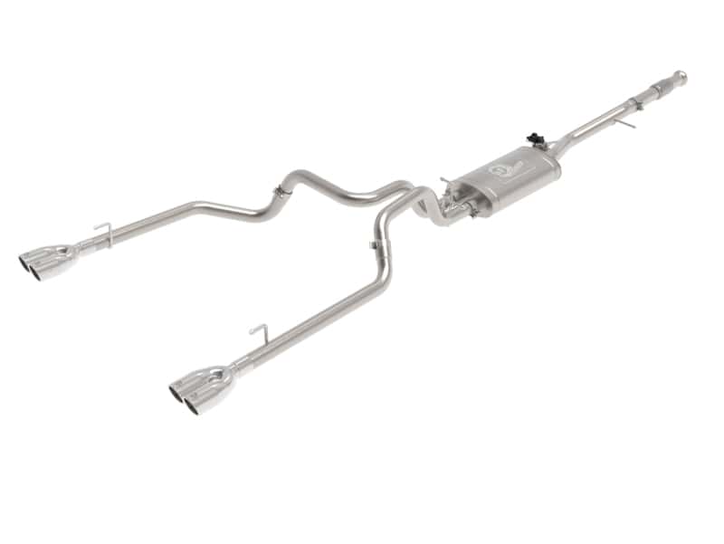 aFe — aFe Gemini XV 3in 304 SS Cat-Back Exhaust w/ Cutout 19-21 GM Silverado/Sierra 1500 V8- w/ Black Tips
Cat-Back Exhaust - view 1