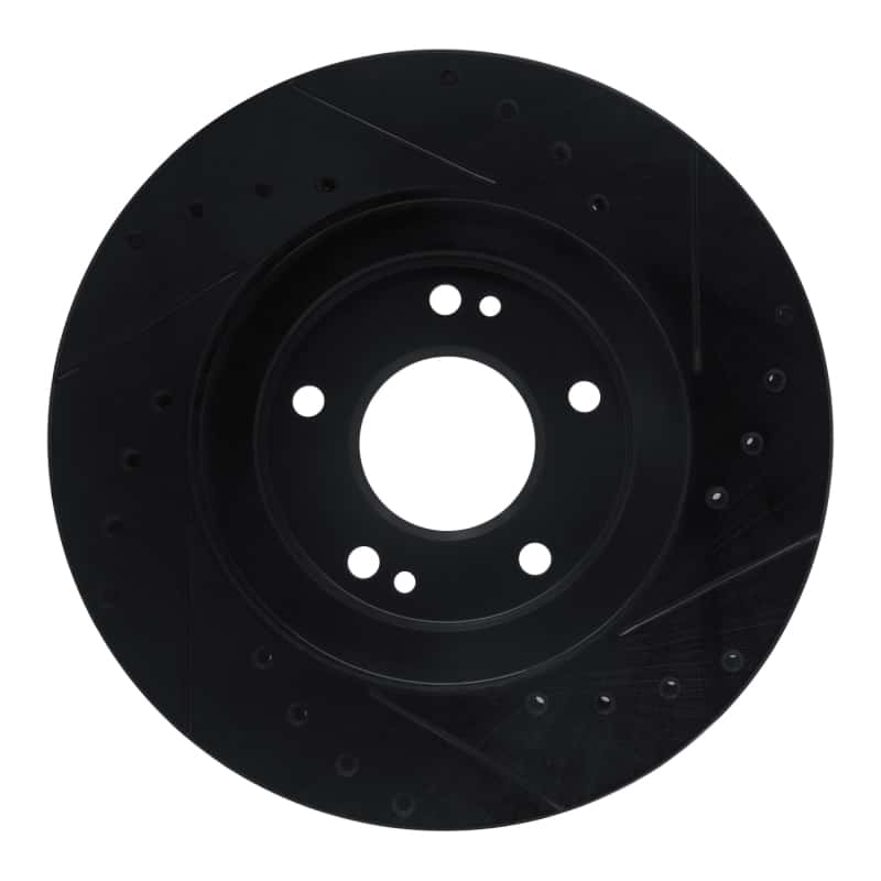 R1 Concepts — R1 91-93 Dodge STEALTH Front Left Drilled & Slotted Black Brake Rotor
R1 Brake Rotor Drill - view 5