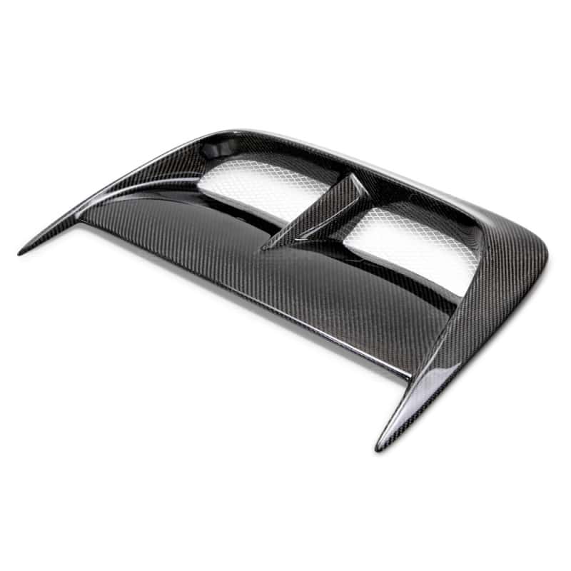 Seibon — Seibon 04-05 Subaru WRX/STi CW Carbon Fiber Hood Scoop - Only Fits OEM Hoods (Not Seibon Hoods) - view 2