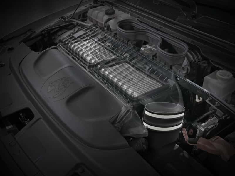aFe — aFe 21-23 Ram 1500 TRX HEMI V8 6.2L (sc) Super Stock Induction System w/ Pro DRY S Filters
Super Stock Intake - view 4
