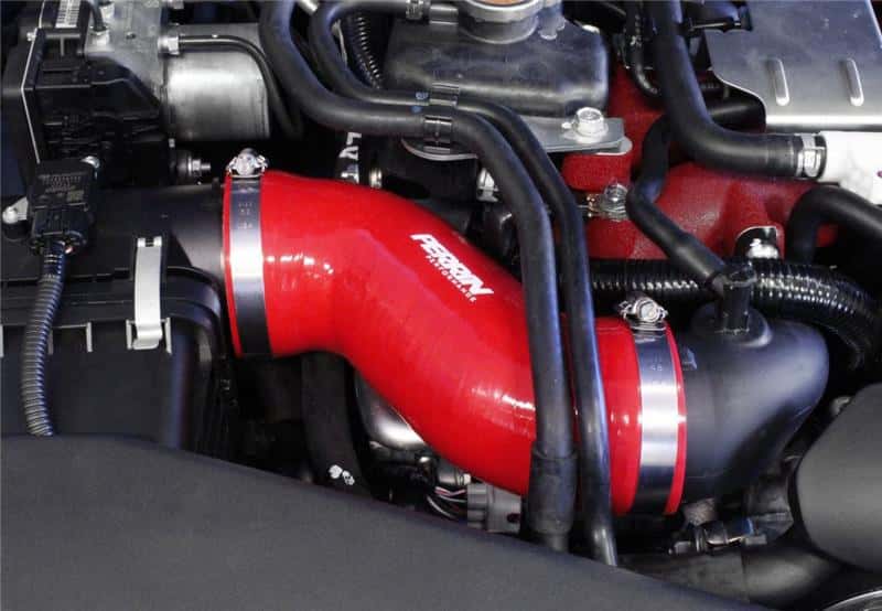 Perrin Performance — PERRIN 02-07 Subaru WRX/STi AFTA-MAF Intake Tube Air-Box to Inlet Hose - Red - view 2