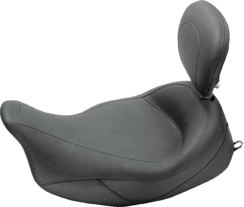 Mustang Motorcycle — Mustang 08-21 Harley Electra Glide Std,Rd Glide,Rd King,Str Glide Touring Solo Seat - Black - view 1
