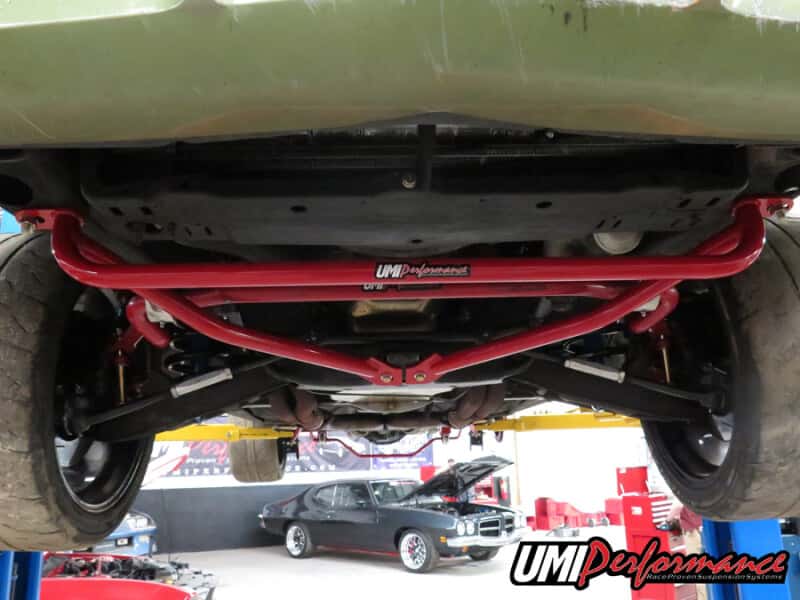 UMI Performance — UMI Performance 78-88 GM G-Body Front Reinforcement Brace Bolt In
Frame Reinforcement - view 3