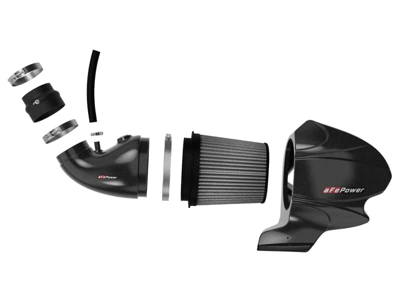 aFe — aFe Momentum Carbon Fiber CAIS w/ Pro Dry S Filter 12-19 Jeep Grand Cherokee SRT8 (WK2) V8-6.4L
Black Series Intake - view 2