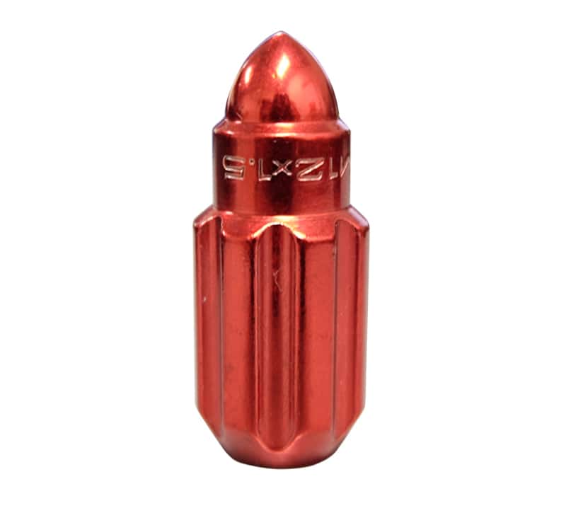 NRG — NRG 500 Series M12 X 1.5 Bullet Shape Steel Lug Nut Set - 21 Pc w/Lock Key - Red - view 7