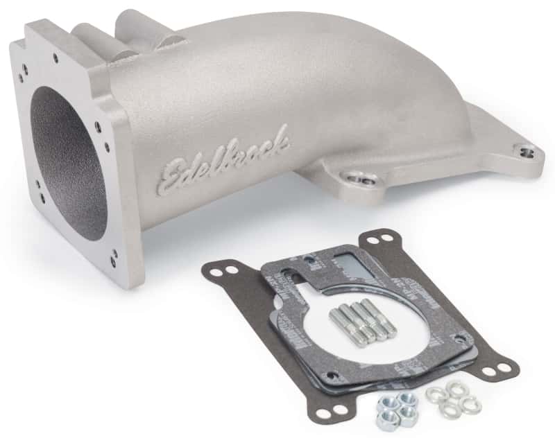 Edelbrock — Edelbrock Ultra Low Profile Intake Elbow 90mm Throttle Body to Square-Bore Flange As-Cast Finish
FUEL INJECTION COMPO - view 2
