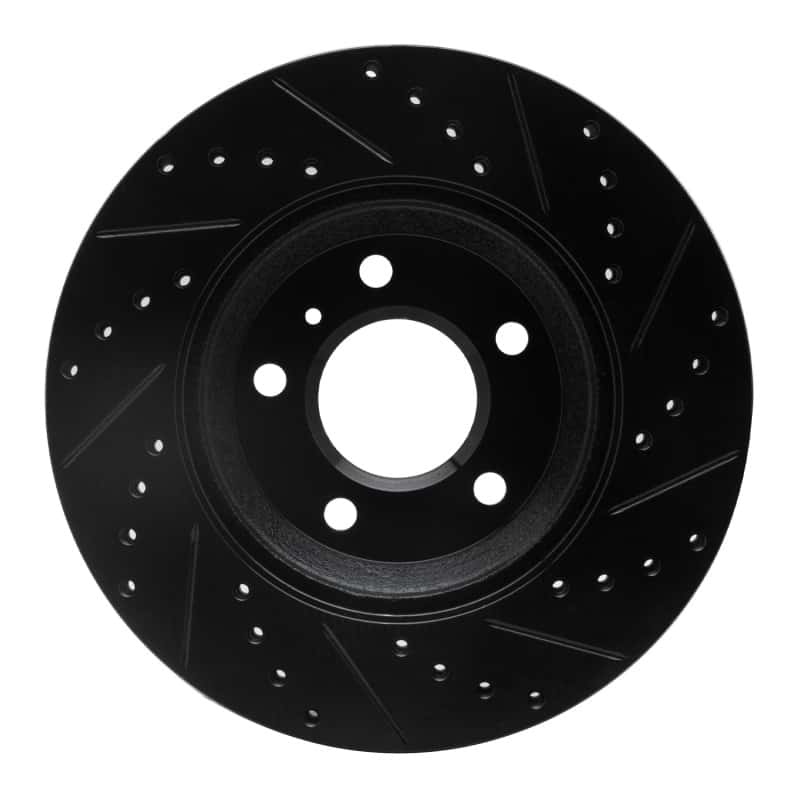 R1 Concepts — R1 06-16 Buick Lucerne Front Left Drilled & Slotted Black Brake Rotor
R1 Brake Rotor Drill - view 5